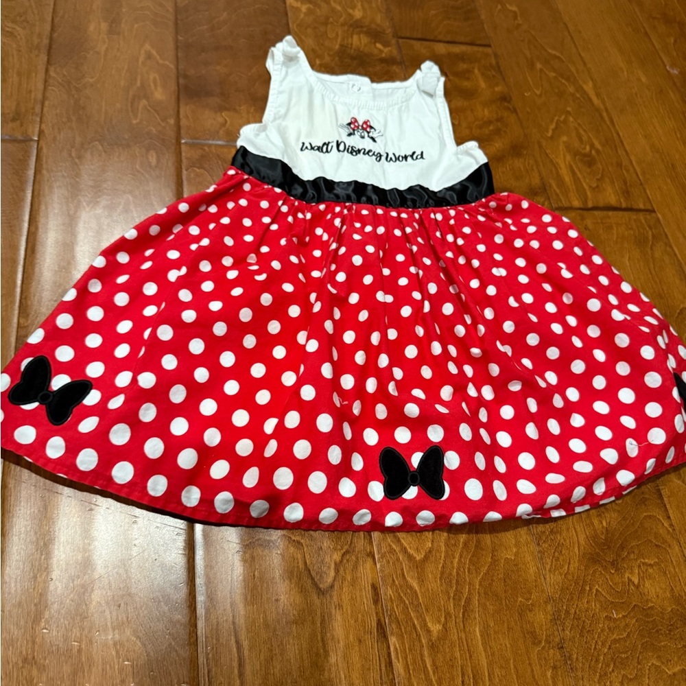 Disney Red White Black Polka Dot Minnie Dress